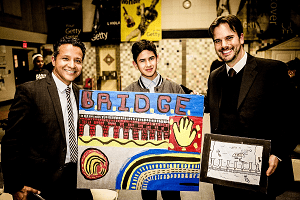Greek-American Adam Kalesperis of the Bridge Project with co-founder Joe Quinero and Matthew Corbett